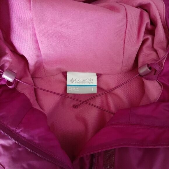 COLUMBIA | Omni-Tech Waterproof Breathable Long Jacket w/ Hood Windbreaker Sz S - Picture 11 of 14